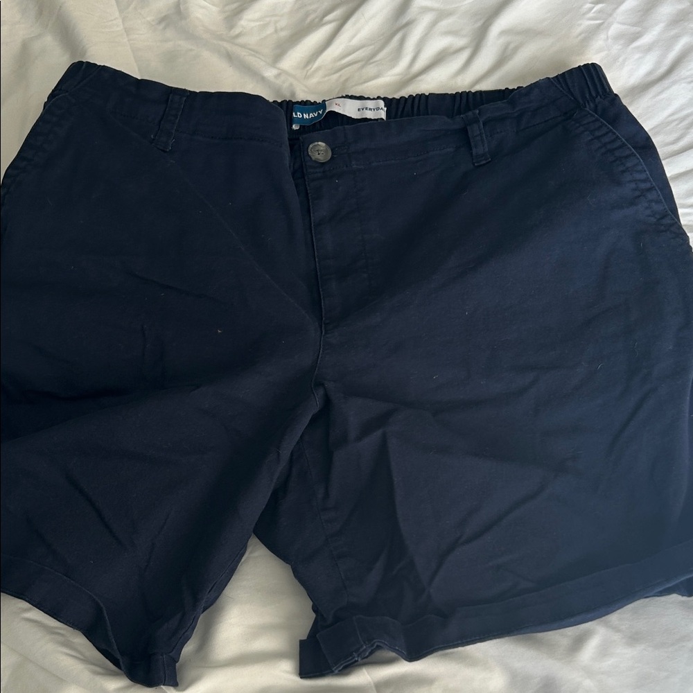 Old Navy women’s  Dark Blue Flat Front Shorts